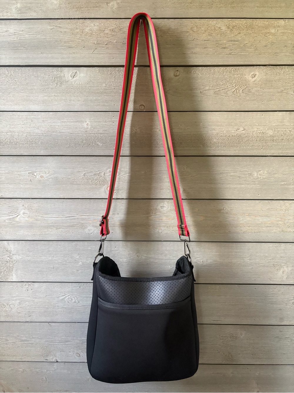 HAUTE SHORE Black Neoprene Crossbody Bag - Picture 4 of 8
